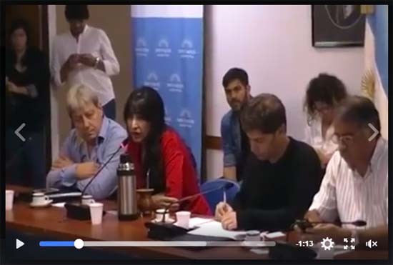 Exposición de la Diputada María Britez (FPV-Misiones)