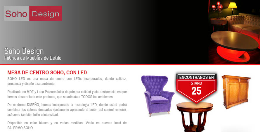 Soho Design participa de Expo Mueble x Mayor